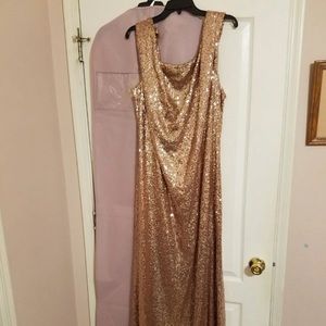 Revelry Dress Rose Gold